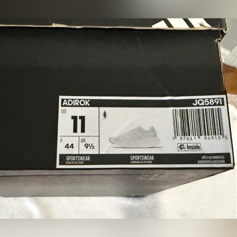 adidas Adirok Lace Up Womens Size 11 White/ Cream Sneakers Platform Shoes NIB - Picture 7 of 7